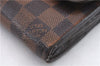 Authentic Louis Vuitton Damier Portefeuille Sistina Purse Wallet N61747 LV 1379D