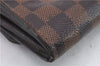 Authentic Louis Vuitton Damier Portefeuille Sistina Purse Wallet N61747 LV 1379D