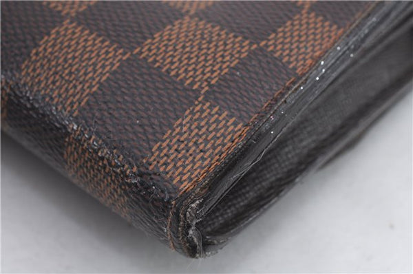 Authentic Louis Vuitton Damier Portefeuille Sistina Purse Wallet N61747 LV 1379D