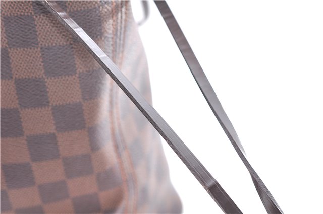 Authentic Louis Vuitton Damier Neverfull MM Shoulder Tote Bag N51105 LV 1379E
