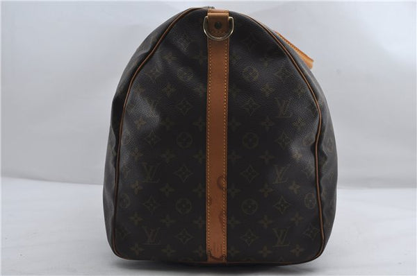 Auth Louis Vuitton Monogram Keepall Bandouliere 60 Boston Bag M41412 LV 1380E