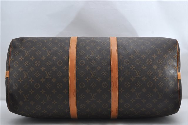 Auth Louis Vuitton Monogram Keepall Bandouliere 60 Boston Bag M41412 LV 1380E