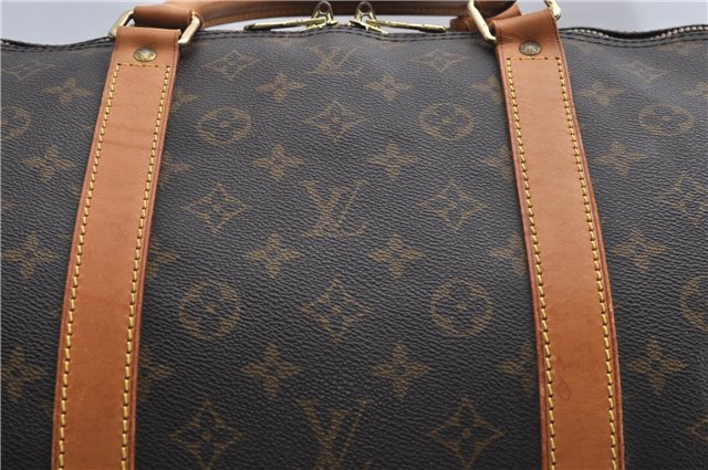 Auth Louis Vuitton Monogram Keepall Bandouliere 60 Boston Bag M41412 LV 1380E