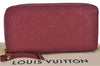 Authentic Louis Vuitton Empreinte Zippy Wallet Long Purse Pink M60549 LV 1380F