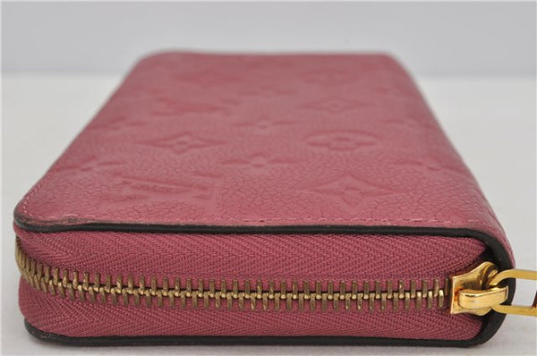 Authentic Louis Vuitton Empreinte Zippy Wallet Long Purse Pink M60549 LV 1380F