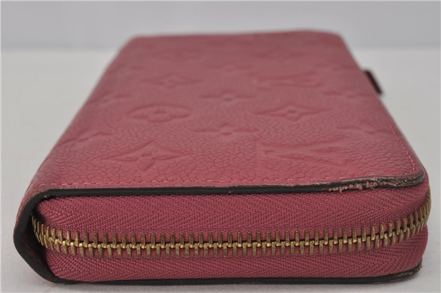 Authentic Louis Vuitton Empreinte Zippy Wallet Long Purse Pink M60549 LV 1380F