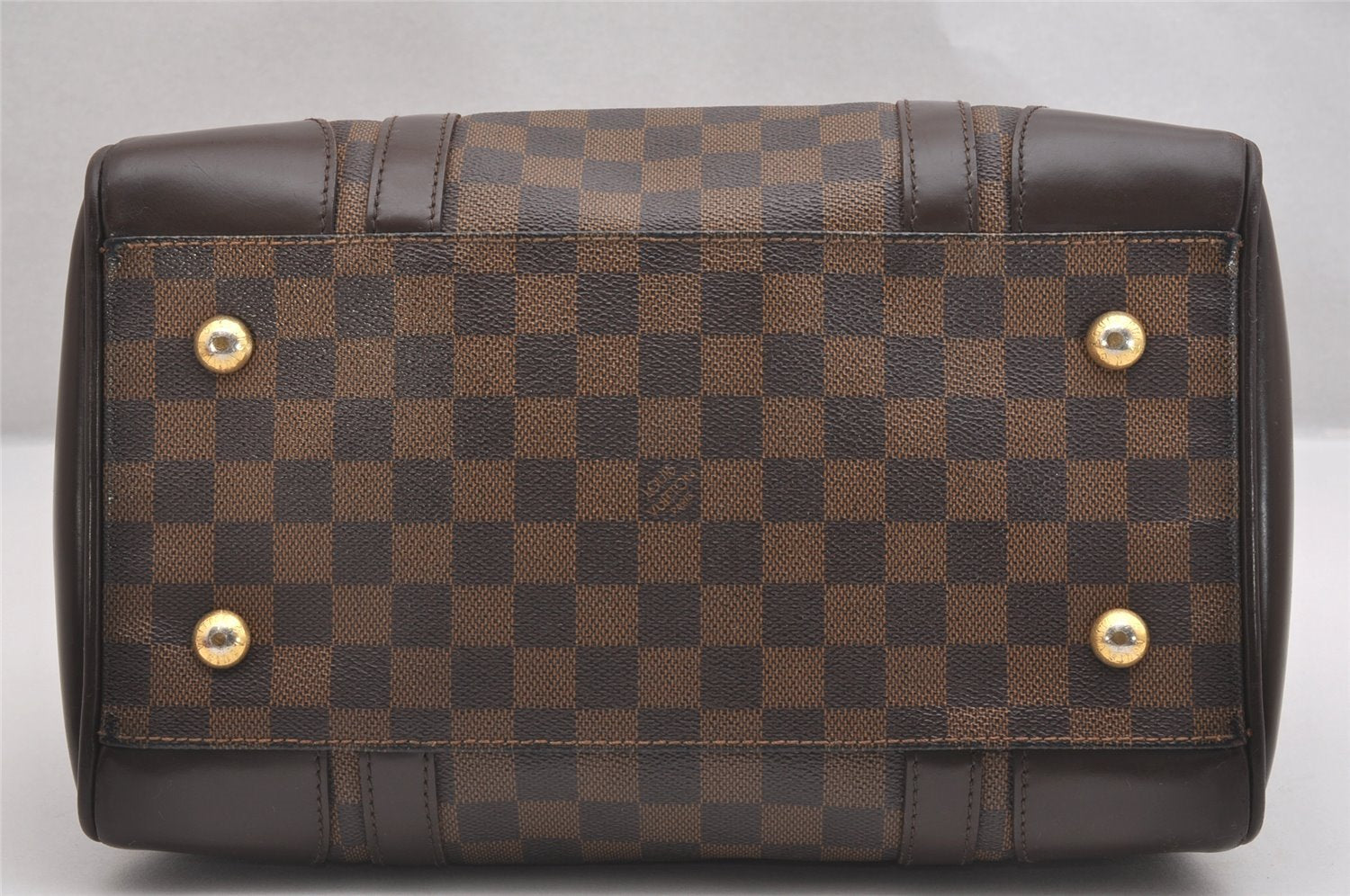 Authentic Louis Vuitton Damier Berkeley Hand Boston Bag Purse N52000 LV 1381I