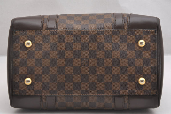 Authentic Louis Vuitton Damier Berkeley Hand Boston Bag Purse N52000 LV 1381I