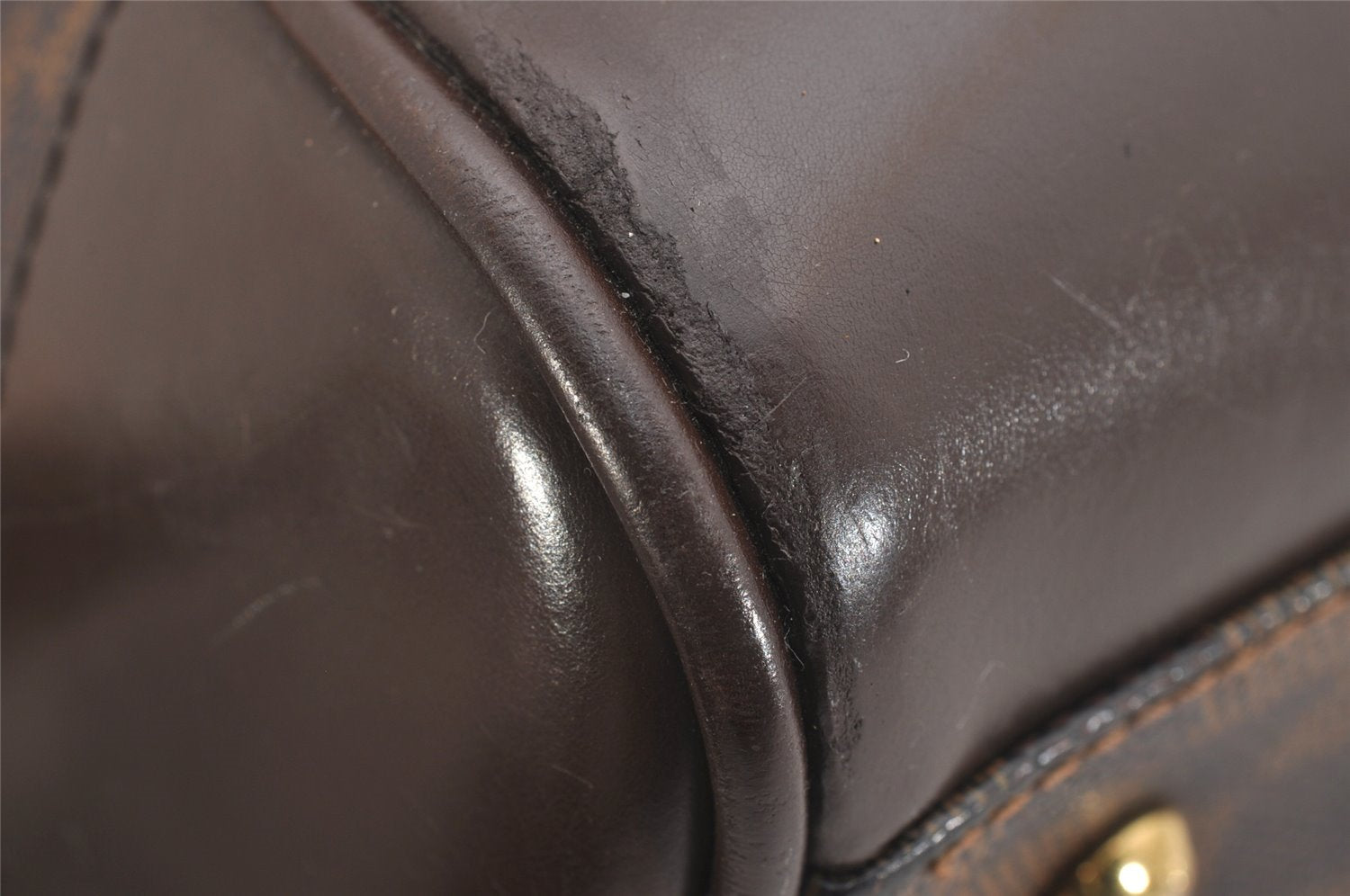 Authentic Louis Vuitton Damier Berkeley Hand Boston Bag Purse N52000 LV 1381I