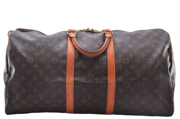 Authentic Louis Vuitton Monogram Keepall 55 Travel Boston Bag M41424 LV 1382E