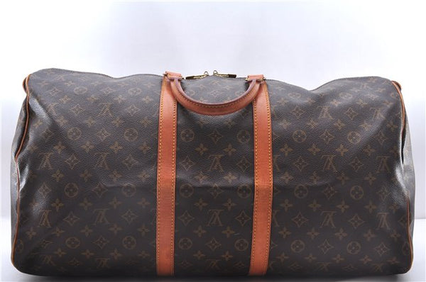 Authentic Louis Vuitton Monogram Keepall 55 Travel Boston Bag M41424 LV 1382E