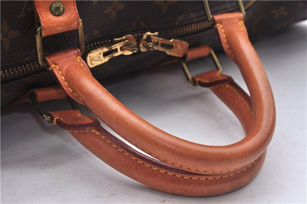 Authentic Louis Vuitton Monogram Keepall 55 Travel Boston Bag M41424 LV 1382E