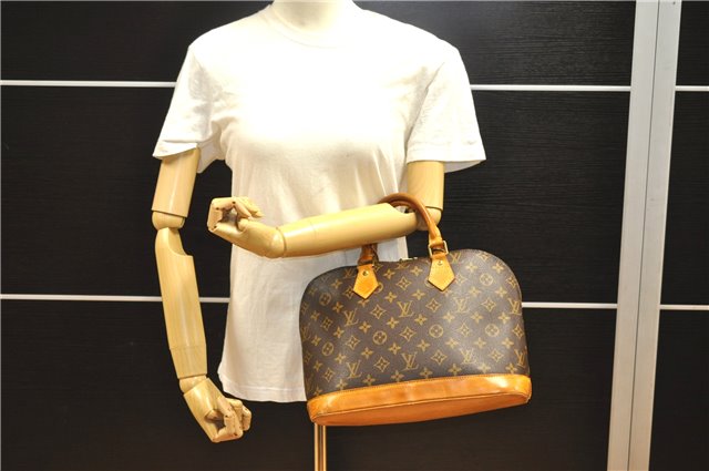 Authentic Louis Vuitton Monogram Alma Hand Bag Purse M51130 LV 1382F