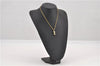 Authentic Christian Dior Gold Tone Torso Motif Chain Pendant Necklace CD 1382G