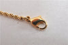 Authentic Christian Dior Gold Tone Torso Motif Chain Pendant Necklace CD 1382G