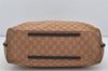 Authentic GUCCI Vintage Shoulder Tote Bag GG Canvas Leather 101340 Brown 1382I