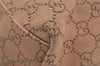 Authentic GUCCI Vintage Shoulder Tote Bag GG Canvas Leather 101340 Brown 1382I