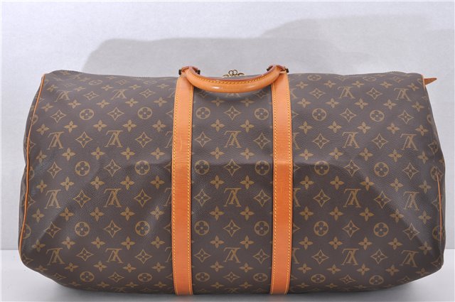 Authentic Louis Vuitton Monogram Keepall 55 Travel Boston Bag M41424 LV 1383F