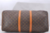 Authentic Louis Vuitton Monogram Keepall 55 Travel Boston Bag M41424 LV 1383F