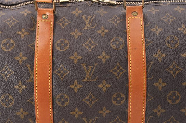 Authentic Louis Vuitton Monogram Keepall 55 Travel Boston Bag M41424 LV 1383F