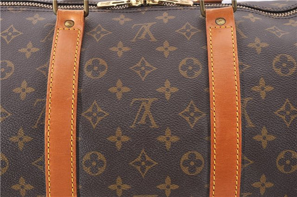 Authentic Louis Vuitton Monogram Keepall 55 Travel Boston Bag M41424 LV 1383F