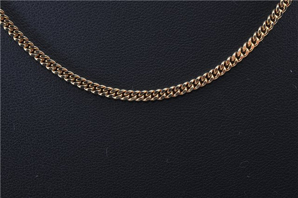 Authentic Christian Dior Gold Tone Chain Necklace CD 1384G