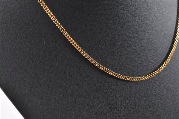 Authentic Christian Dior Gold Tone Chain Necklace CD 1384G