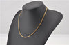 Authentic Christian Dior Gold Tone Chain Necklace CD 1384G