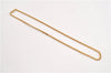 Authentic Christian Dior Gold Tone Chain Necklace CD 1384G