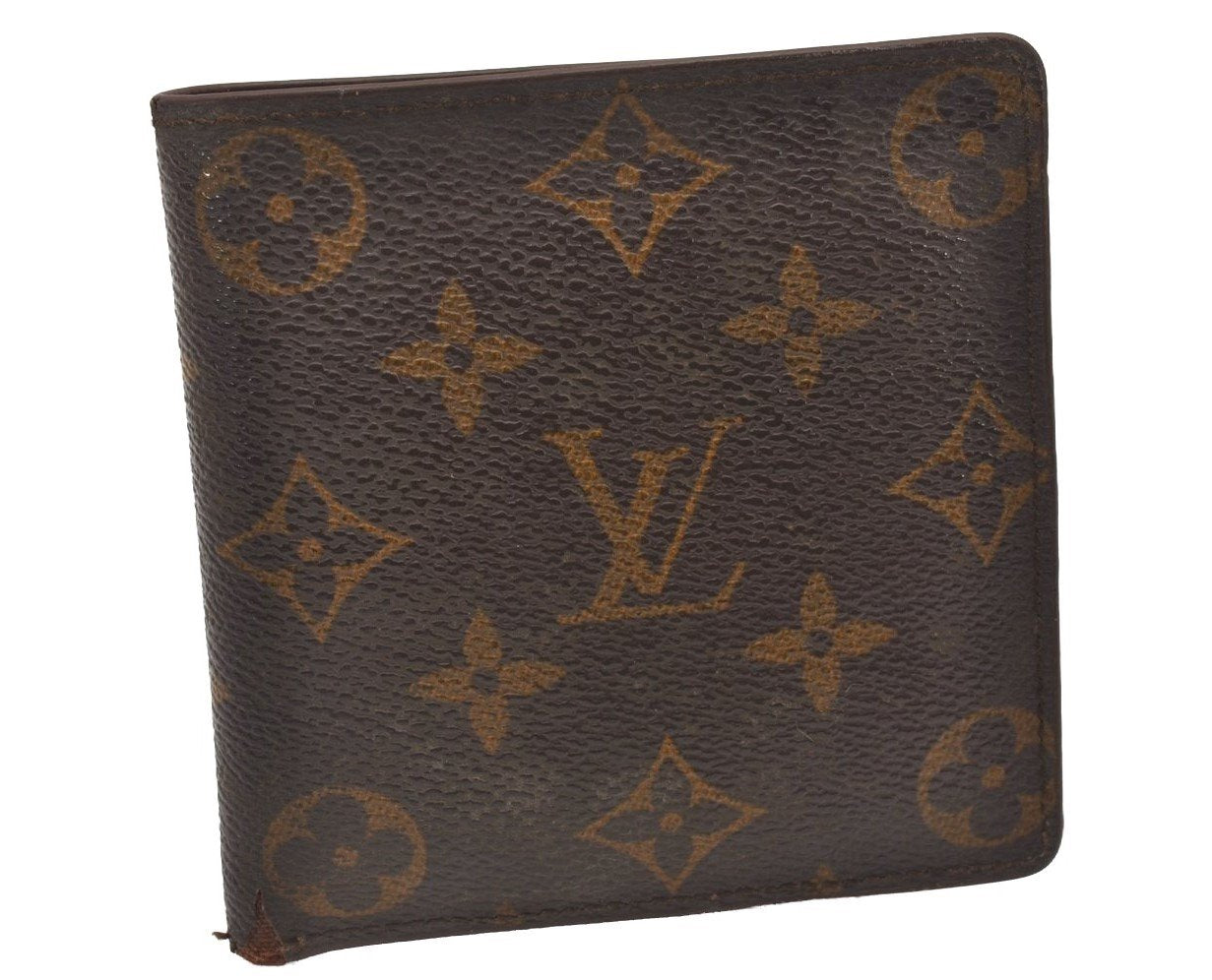 Authentic Louis Vuitton Monogram Porte Billet Carte Credit Monnaie Wallet 1385I