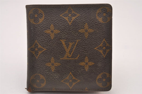 Authentic Louis Vuitton Monogram Porte Billet Carte Credit Monnaie Wallet 1385I