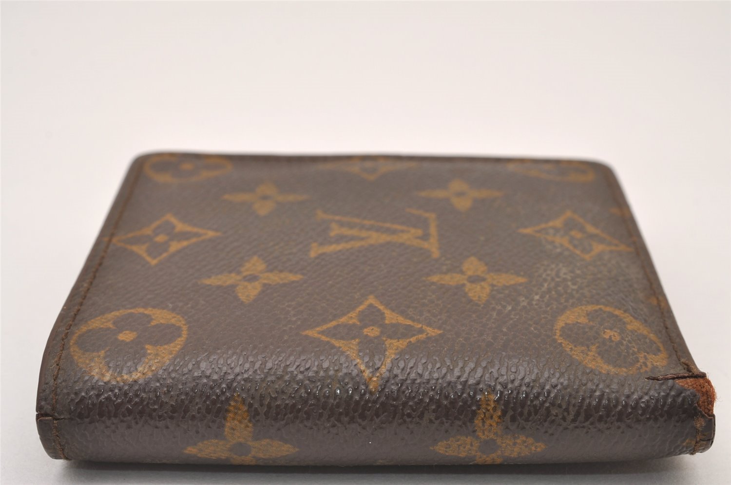 Authentic Louis Vuitton Monogram Porte Billet Carte Credit Monnaie Wallet 1385I