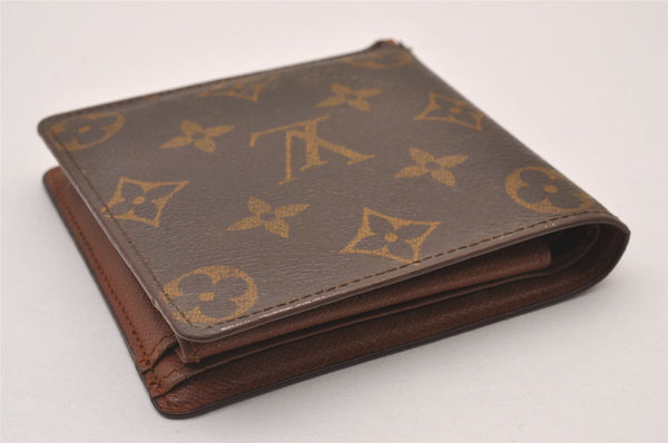 Authentic Louis Vuitton Monogram Porte Billet Carte Credit Monnaie Wallet 1385I