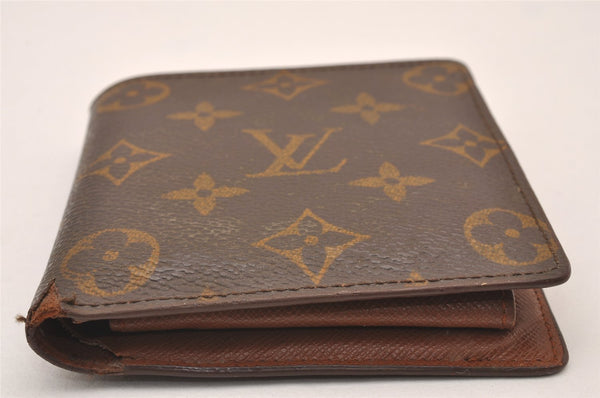 Authentic Louis Vuitton Monogram Porte Billet Carte Credit Monnaie Wallet 1385I