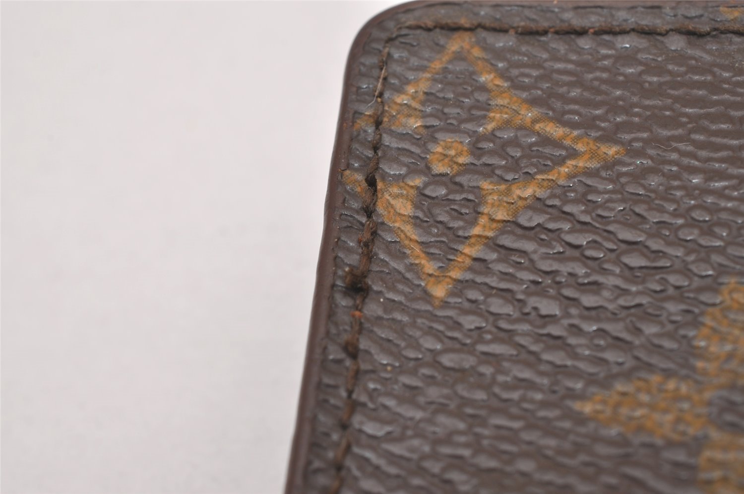 Authentic Louis Vuitton Monogram Porte Billet Carte Credit Monnaie Wallet 1385I