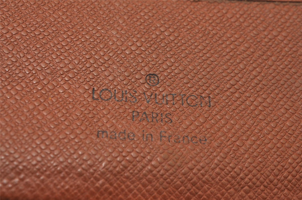 Authentic Louis Vuitton Monogram Porte Billet Carte Credit Monnaie Wallet 1385I