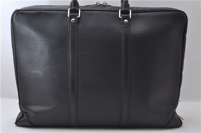 Auth Louis Vuitton Epi Porte Documents Voyage Briefcase Black M59162 LV 1386D