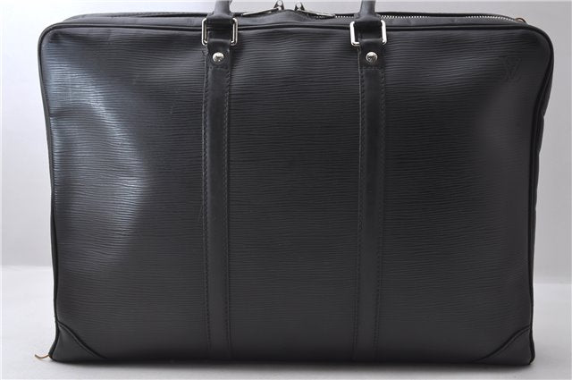 Auth Louis Vuitton Epi Porte Documents Voyage Briefcase Black M59162 LV 1386D