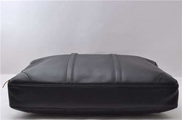 Auth Louis Vuitton Epi Porte Documents Voyage Briefcase Black M59162 LV 1386D