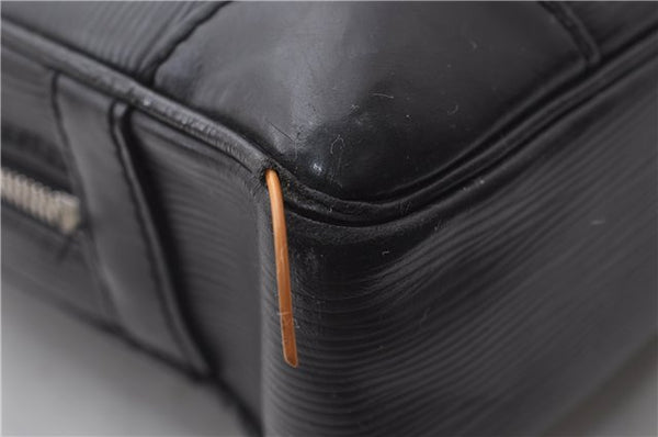 Auth Louis Vuitton Epi Porte Documents Voyage Briefcase Black M59162 LV 1386D