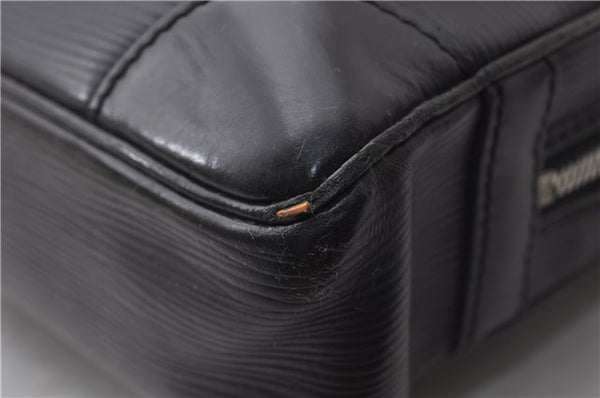 Auth Louis Vuitton Epi Porte Documents Voyage Briefcase Black M59162 LV 1386D