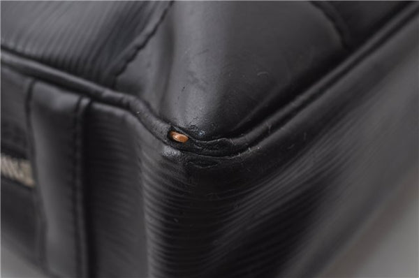 Auth Louis Vuitton Epi Porte Documents Voyage Briefcase Black M59162 LV 1386D