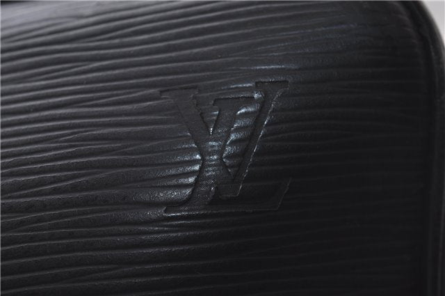 Auth Louis Vuitton Epi Porte Documents Voyage Briefcase Black M59162 LV 1386D