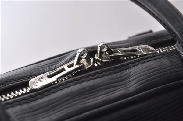 Auth Louis Vuitton Epi Porte Documents Voyage Briefcase Black M59162 LV 1386D