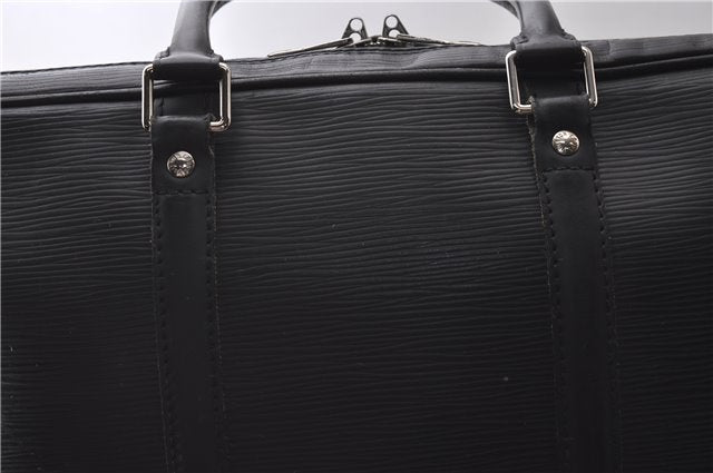 Auth Louis Vuitton Epi Porte Documents Voyage Briefcase Black M59162 LV 1386D