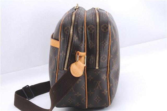 Authentic Louis Vuitton Monogram Reporter GM Shoulder Cross Bag M45252 LV 1386E