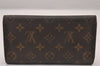 Authentic Louis Vuitton Monogram Porte Tresor International M61215 Wallet 1386I