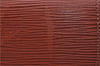 Authentic Louis Vuitton Epi Montaigne 27 Clutch Bag Brown M52653 LV 1387D