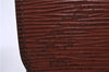 Authentic Louis Vuitton Epi Montaigne 27 Clutch Bag Brown M52653 LV 1387D