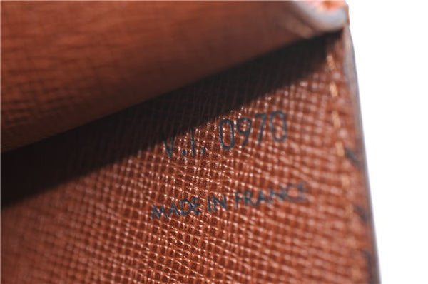 Authentic Louis Vuitton Epi Montaigne 27 Clutch Bag Brown M52653 LV 1387D